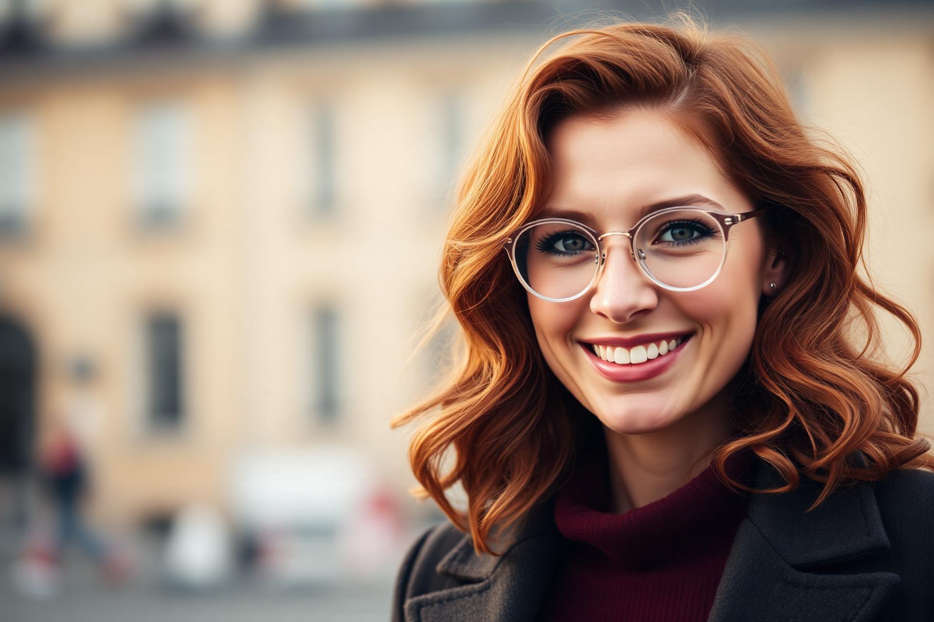 Modo Optometry patient wearing designer eyeglasses